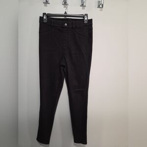 Uniqlo High Rise Skinny Jeans Dark Wash 27x28 Stretch Denim